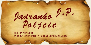 Jadranko Poljčić vizit kartica